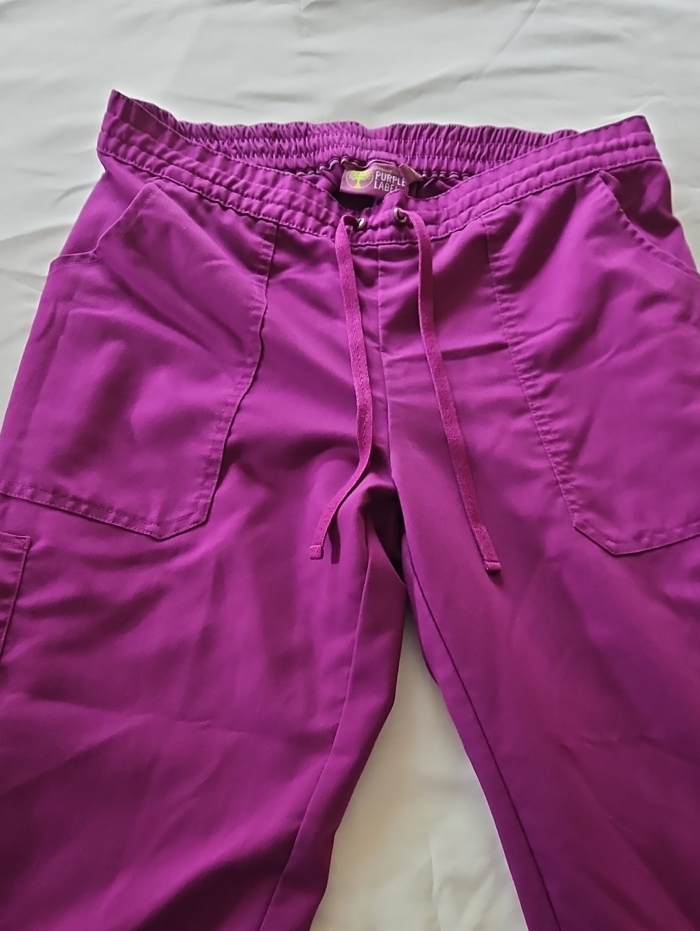 Purple Label Bright Magenta Womens Scrub Pants